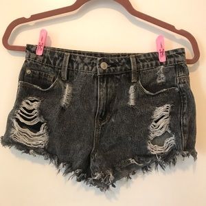 Distressed shorts